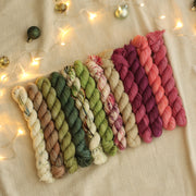 2025 Hand Dyed Christmas Collection | Mini Skein Set of 6