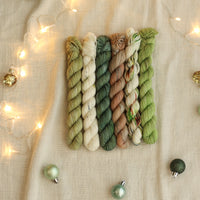 2025 Hand Dyed Christmas Collection | Mini Skein Set of 6