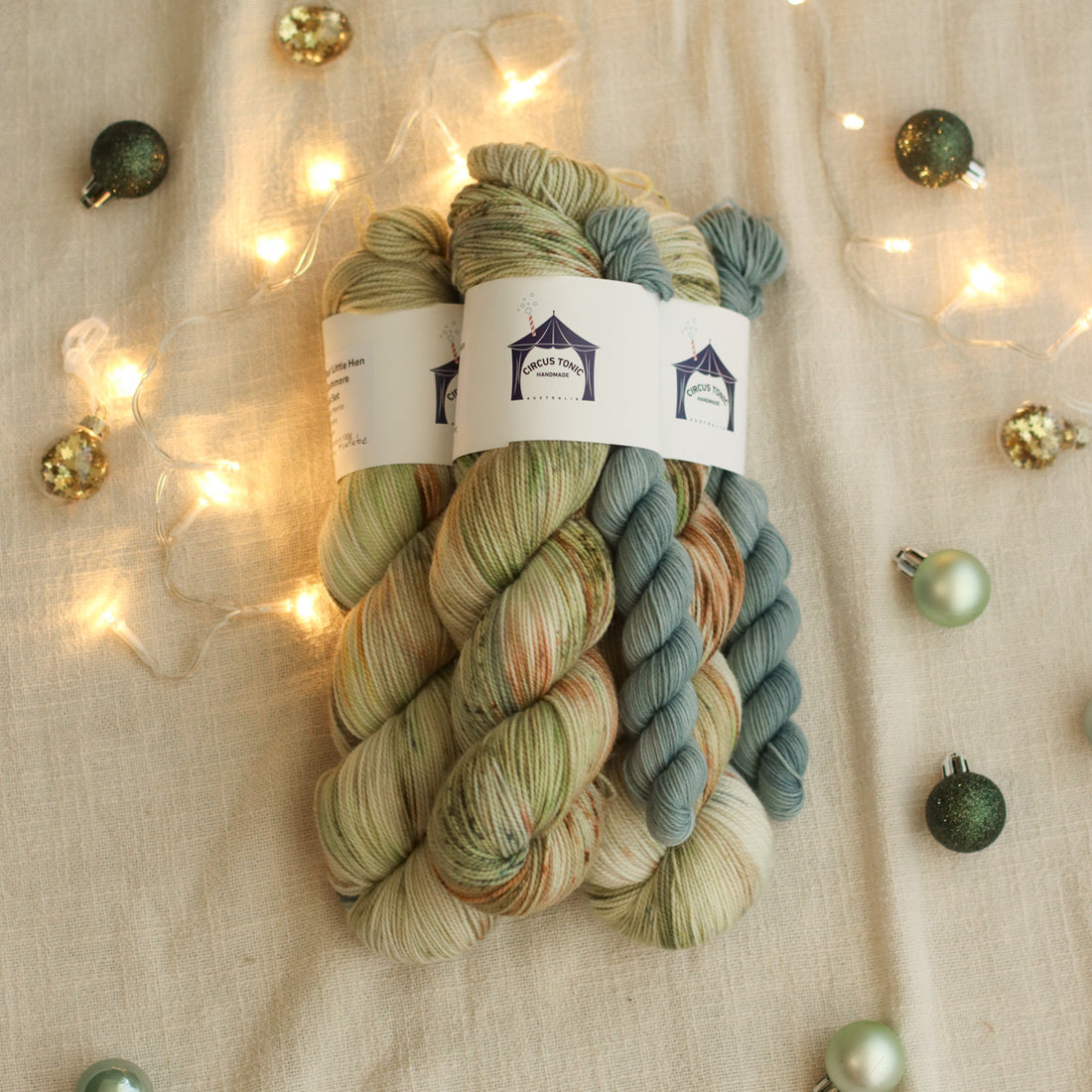 2025 Hand Dyed Christmas Collection | Merino Cashmere Sock Sets