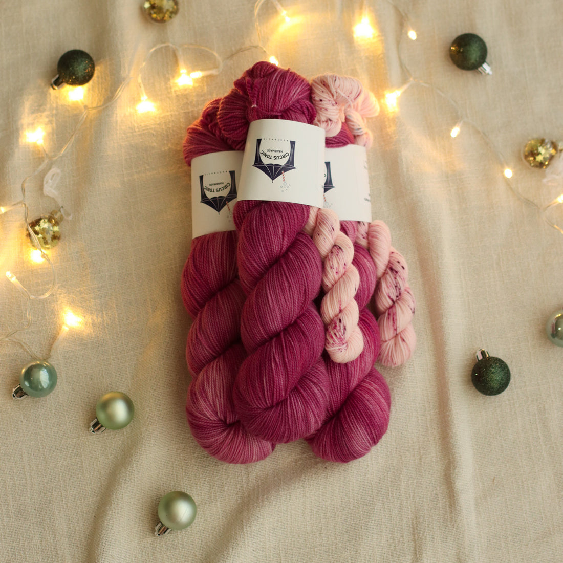 2025 Hand Dyed Christmas Collection | Merino Cashmere Sock Sets