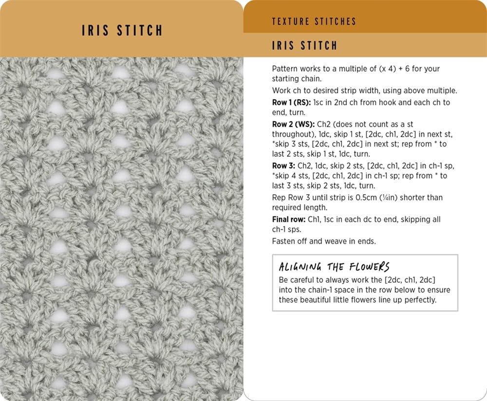 Crochet Stitches: Learn to Crochet Texture in 52 Cards