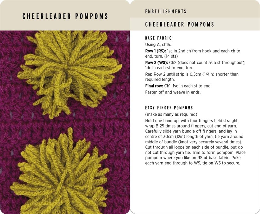 Crochet Stitches: Learn to Crochet Texture in 52 Cards