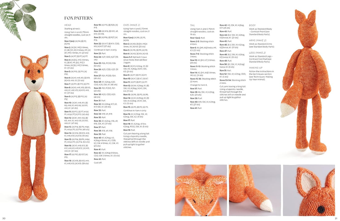 Knitted Animal Toys by Louise Crowther