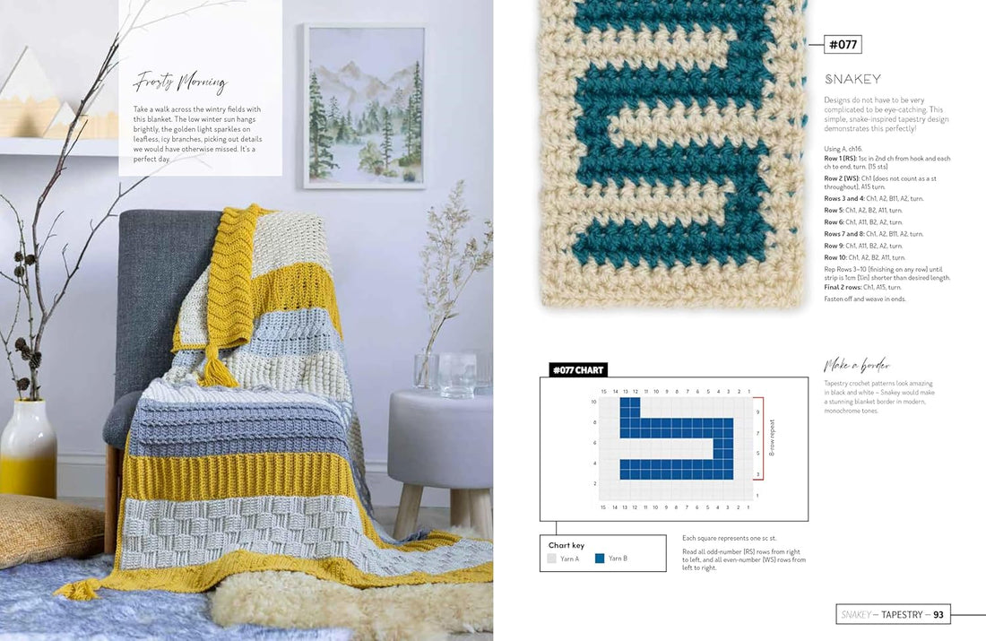 Mix and Match Modern Crochet Blankets: 100 Patterned and Textured Stripes for 1000s of Unique Throws