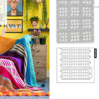 Mix and Match Modern Crochet Blankets: 100 Patterned and Textured Stripes for 1000s of Unique Throws