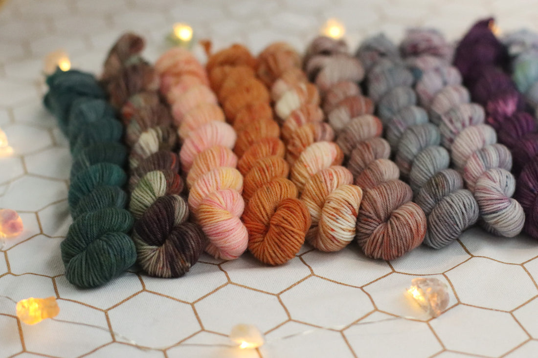 Celestial Collection Hand Dyed  | Full Mini Skein Set