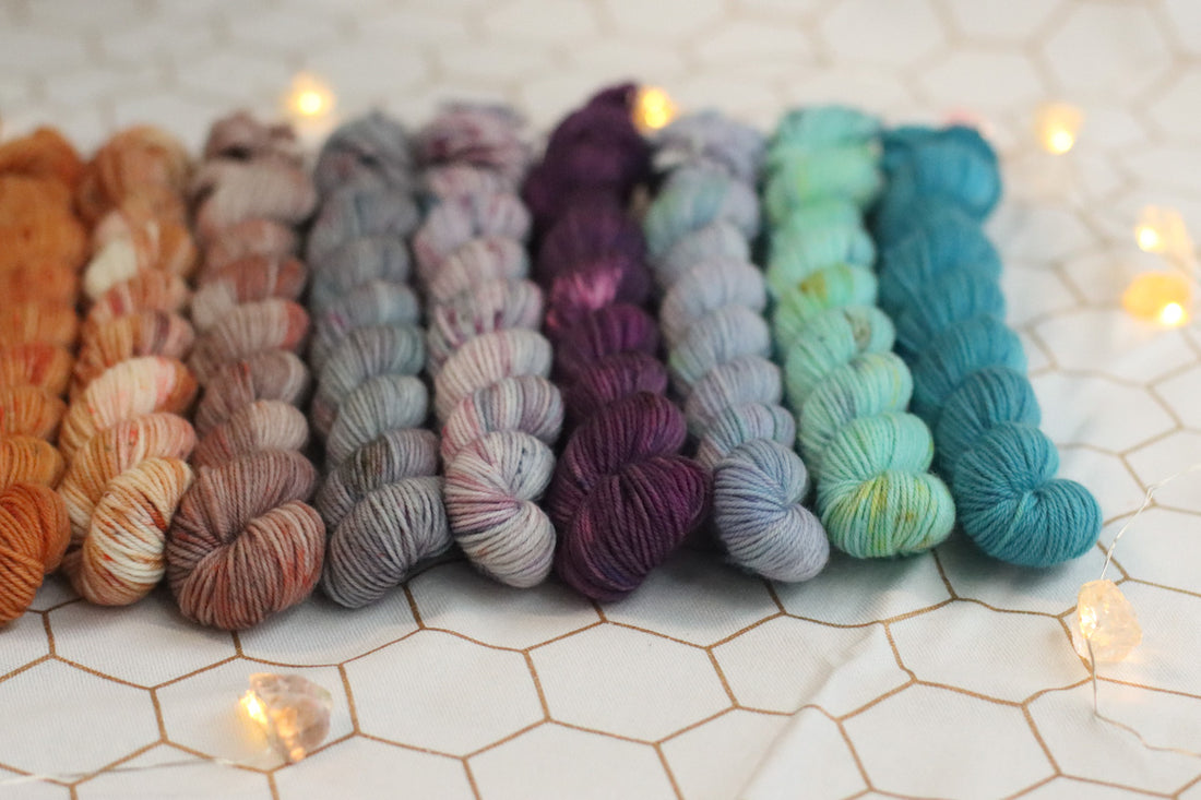 Celestial Collection Hand Dyed  | Full Mini Skein Set