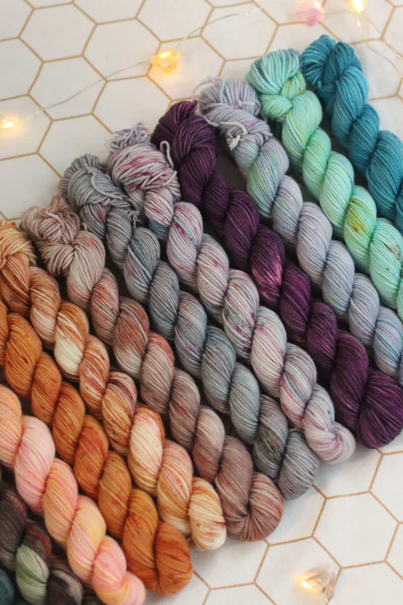 Celestial Collection Hand Dyed  | Full Mini Skein Set