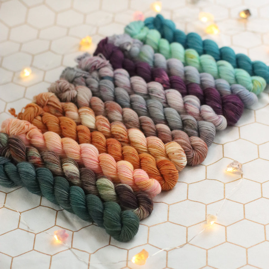 Celestial Collection Hand Dyed  | Full Mini Skein Set