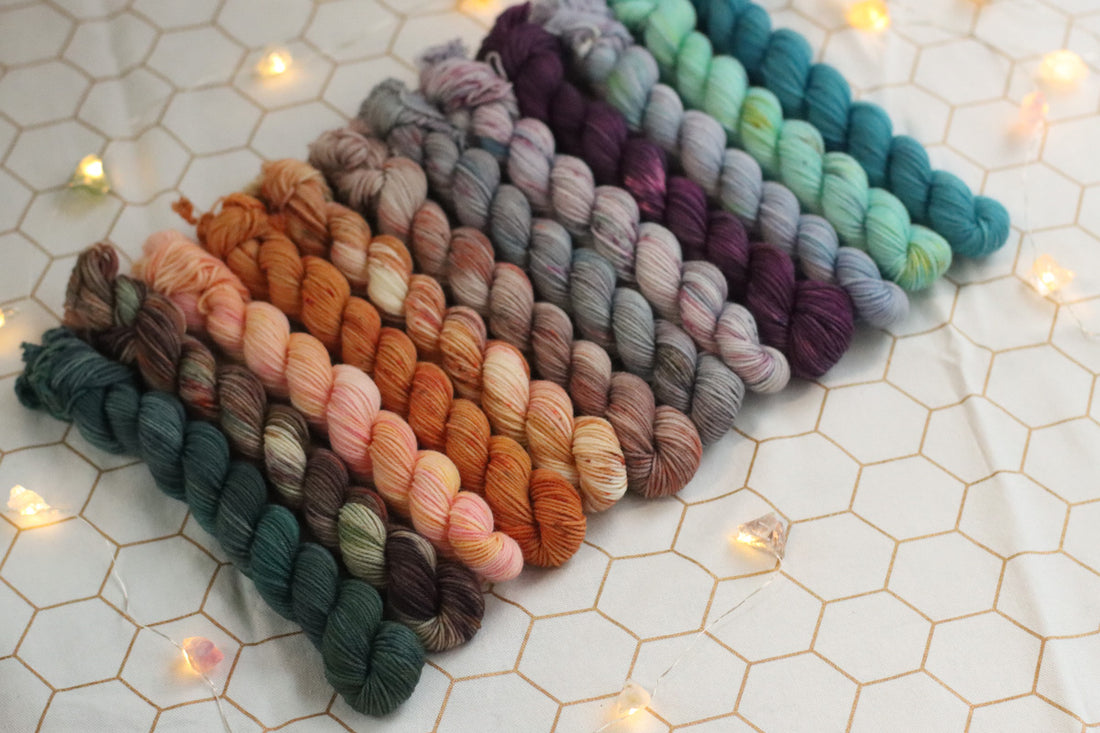 Celestial Collection Hand Dyed  | Full Mini Skein Set