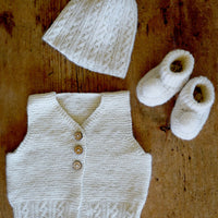 Millar Vest, Hat and Booties by Lisa F Design | Printed Pattern