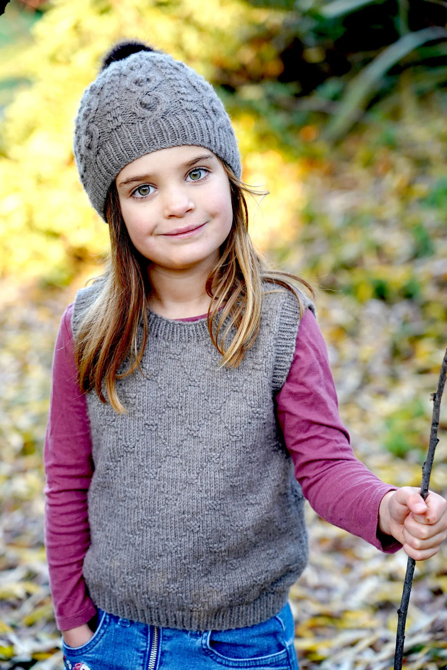 Vyna Vest and Hat by Lisa F Design | Kids 1-10 years Printed Pattern