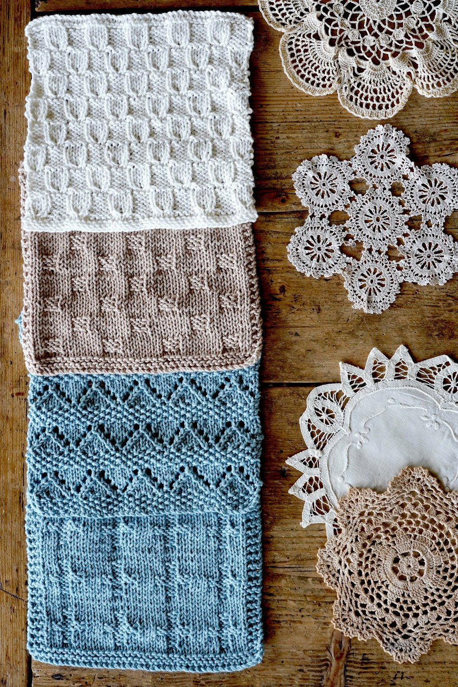 Washcloth Set 01 by Lisa F Design | Printed Pattern