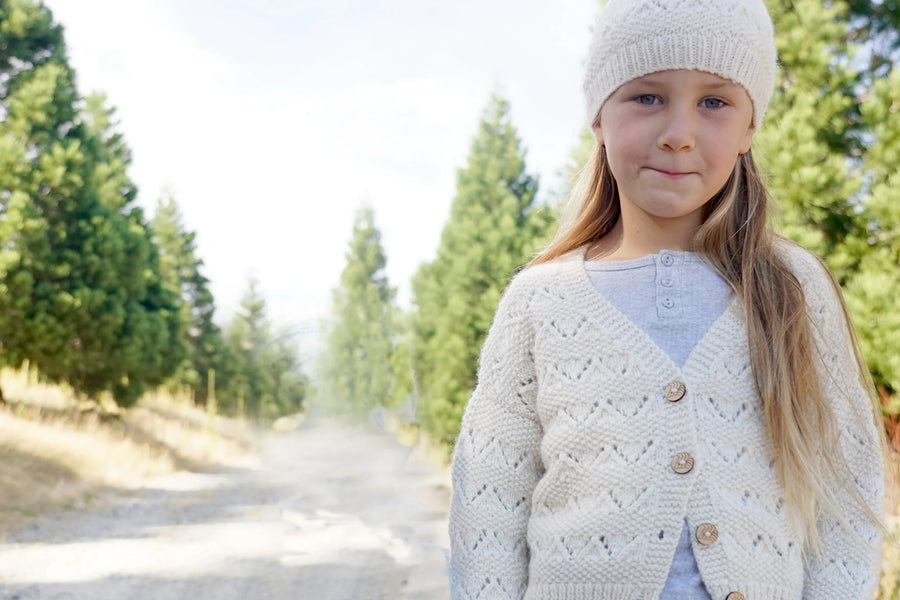 Kelsey Cardi and Hat by Lisa F Design | Kids 1-10 years Printed Pattern