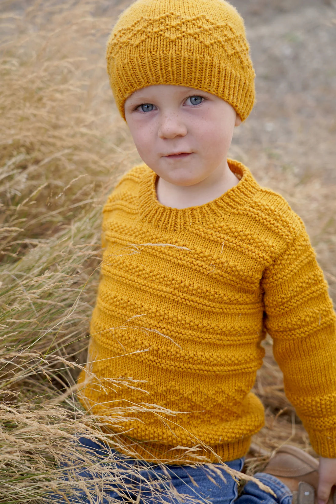 Goldie Sweater and Hat by Lisa F Design | Kids 1-10 years Printed Pattern