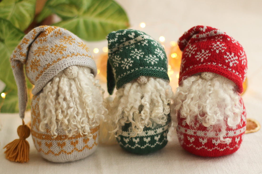 Nordic Christmas Gnome | Complete Knitting Kit
