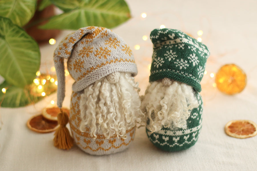 Nordic Christmas Gnome | Complete Knitting Kit