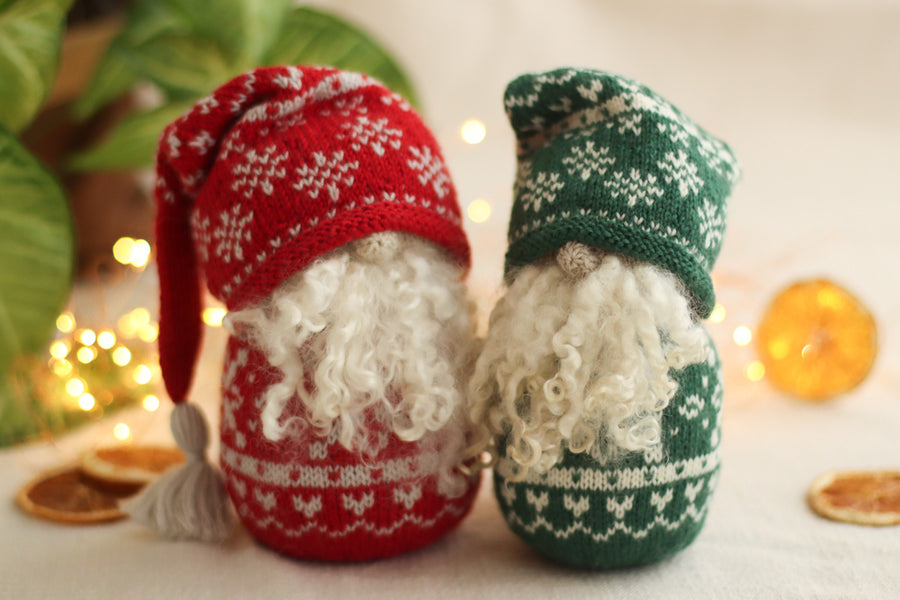 Nordic Christmas Gnome | Complete Knitting Kit
