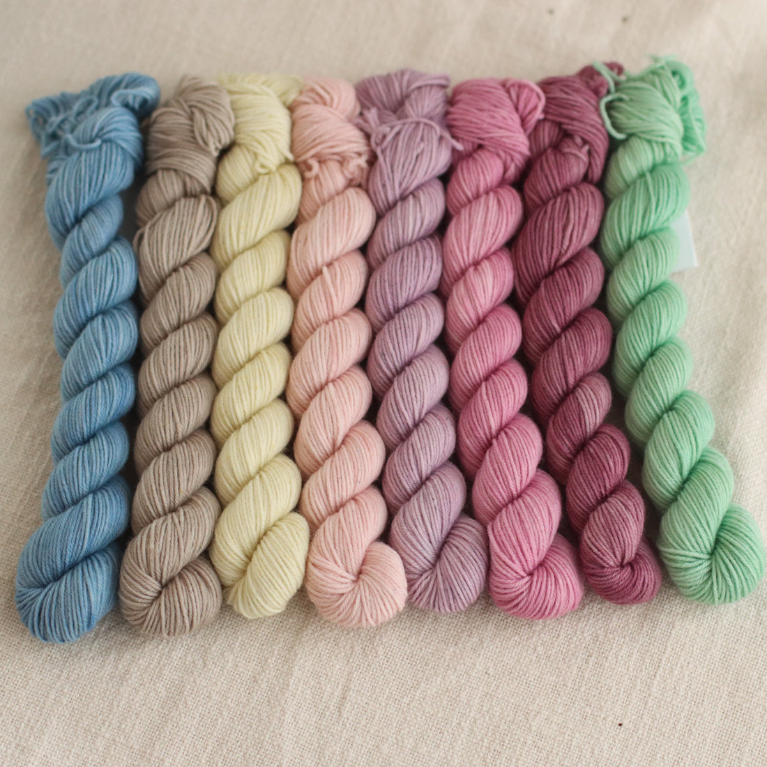 Macaron Mini Set | Hand Dyed 8 x 20g Mini Skeins