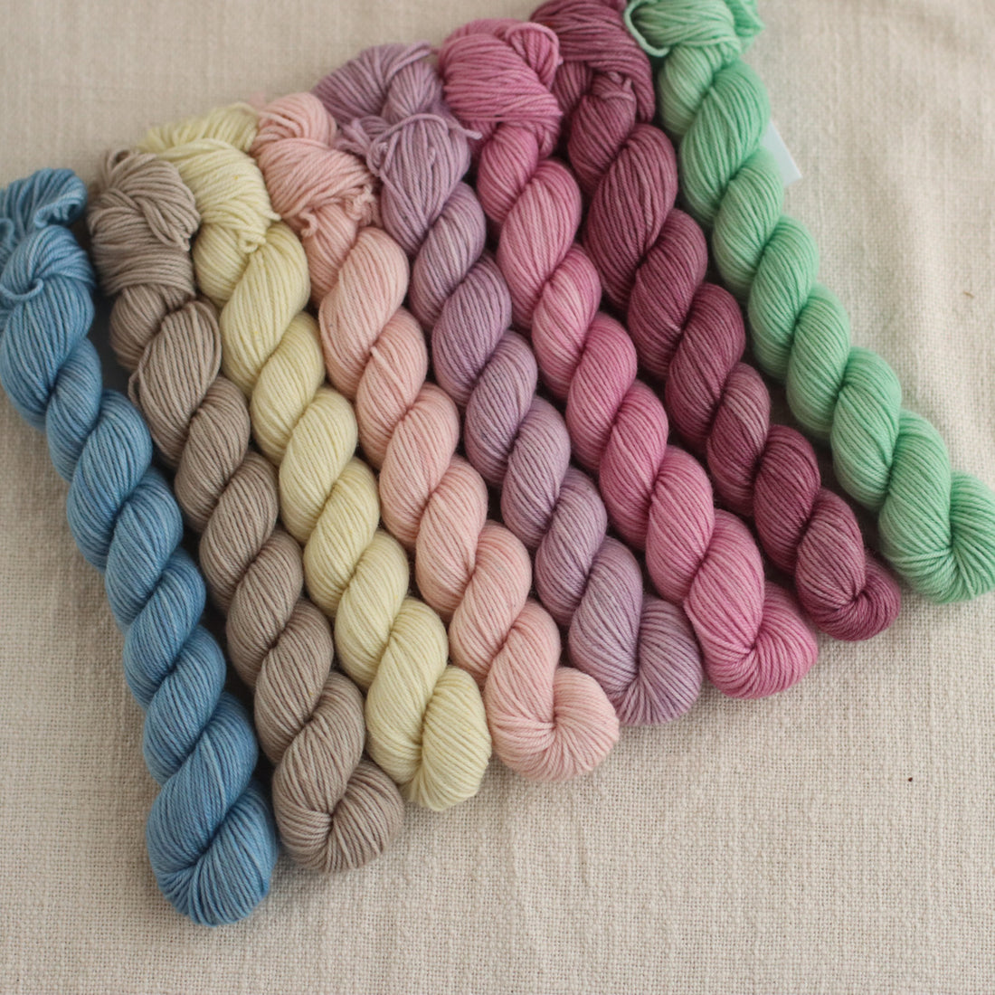 Macaron Mini Set | Hand Dyed 8 x 20g Mini Skeins