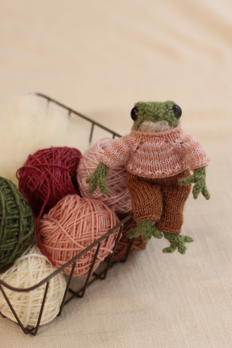 Frog Knitting Kit | Pink Edition