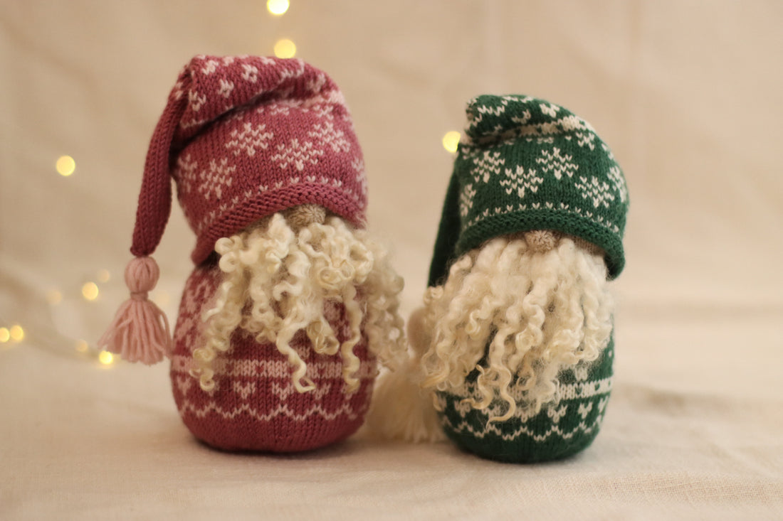 Nordic Christmas Gnome | PINK Knitting Kit