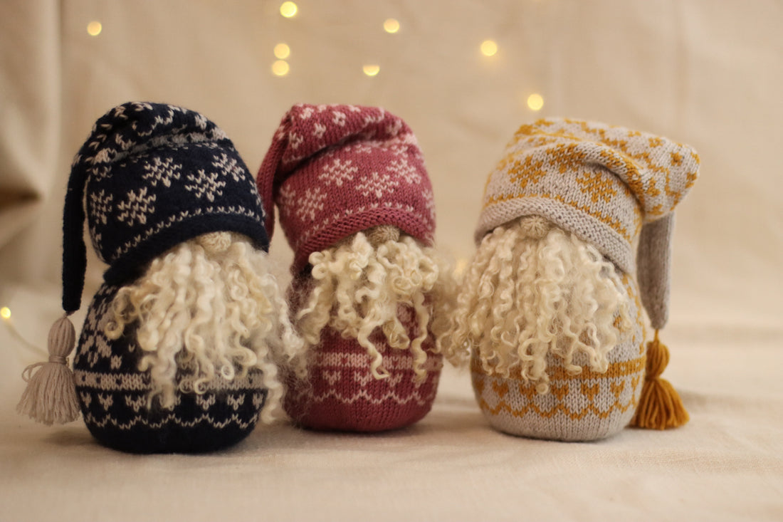 Nordic Christmas Gnome | PINK Knitting Kit