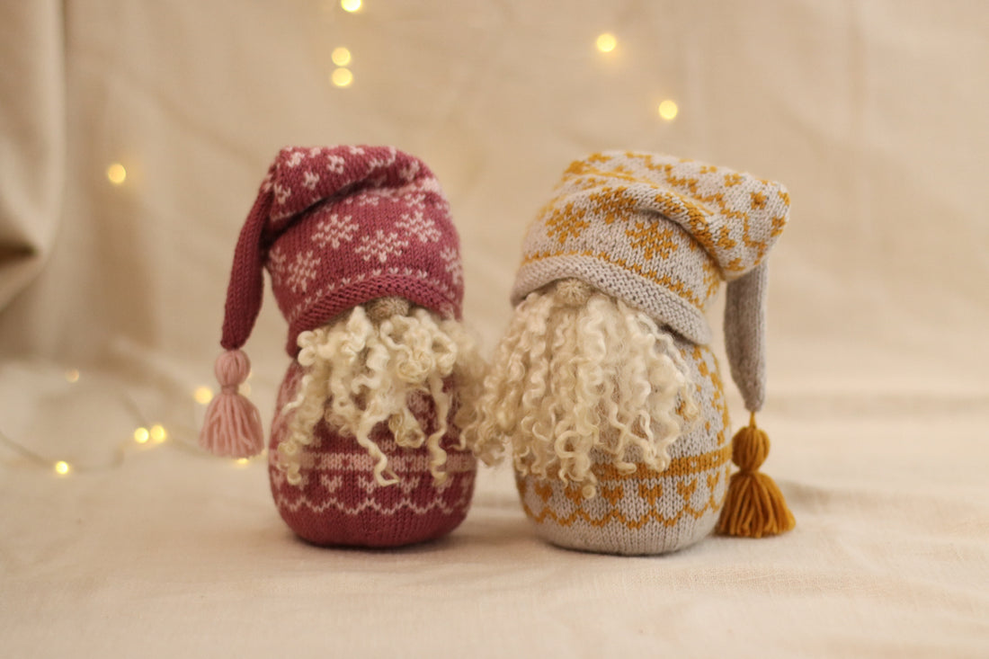 Nordic Christmas Gnome | PINK Knitting Kit