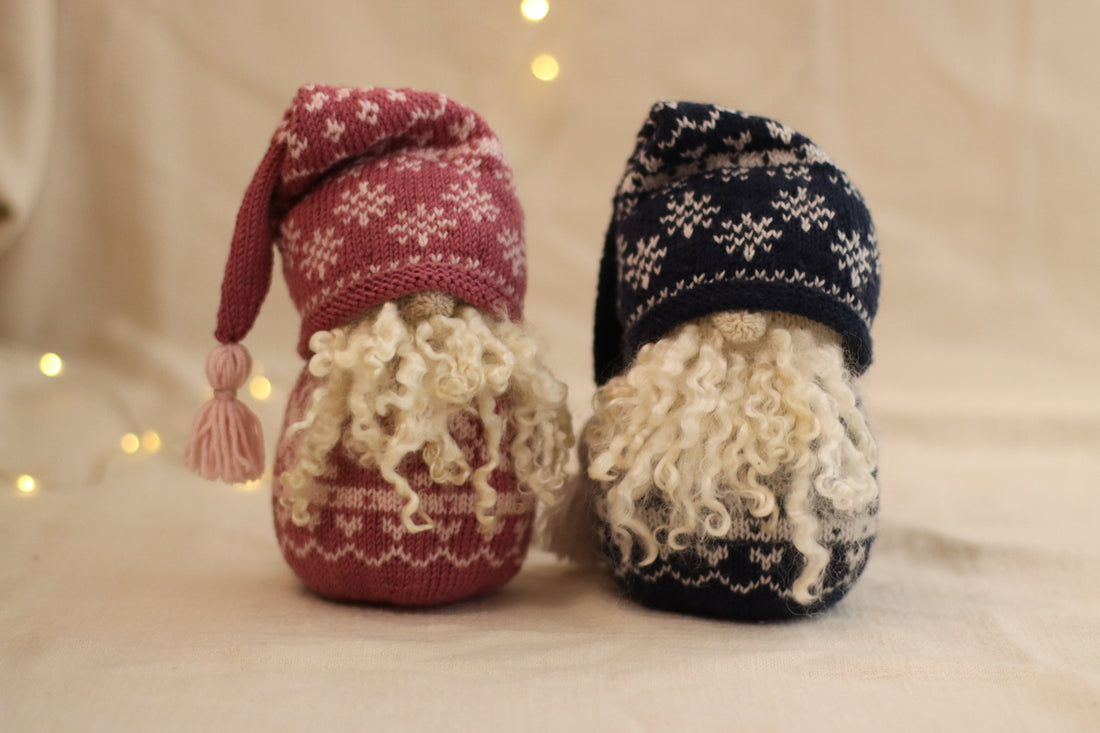 Nordic Christmas Gnome | PINK Knitting Kit