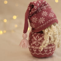 Nordic Christmas Gnome | PINK Knitting Kit