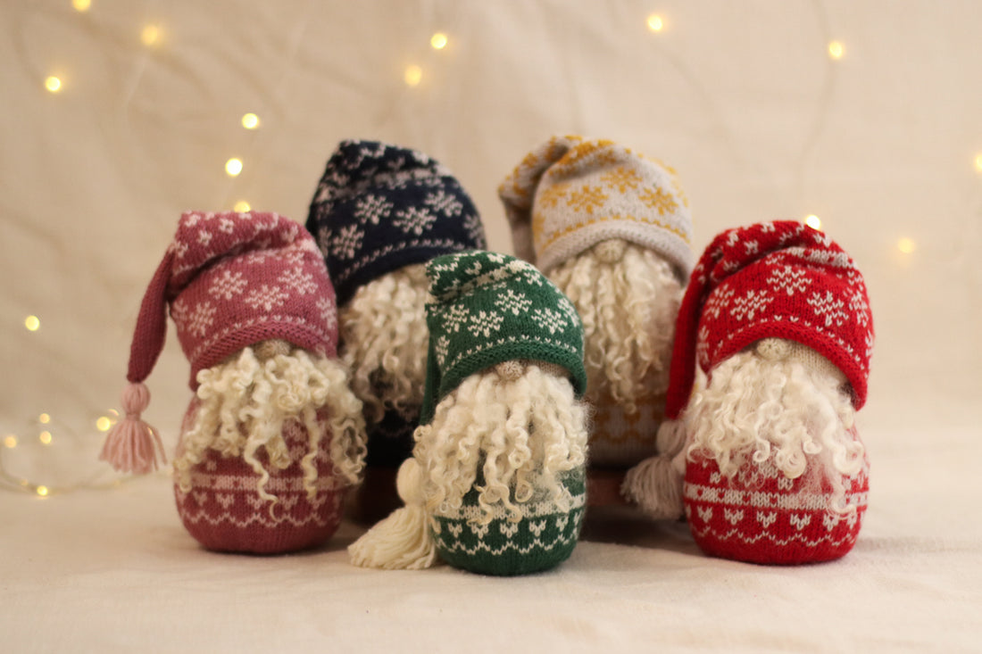 Nordic Christmas Gnome | PINK Knitting Kit