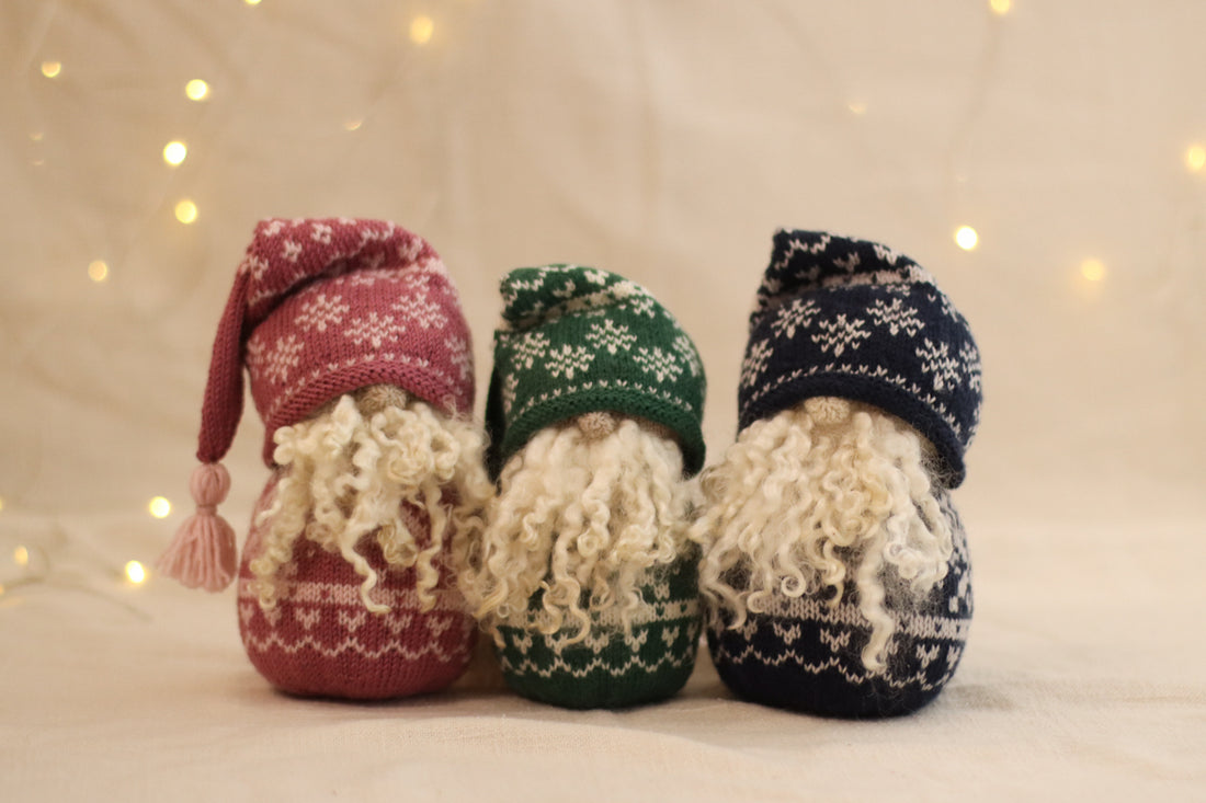 Nordic Christmas Gnome | PINK Knitting Kit