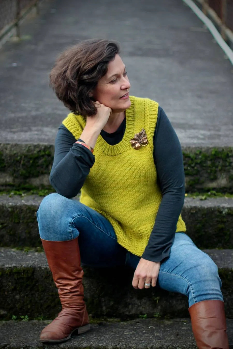 Rita Slipover Top | Printed Pattern