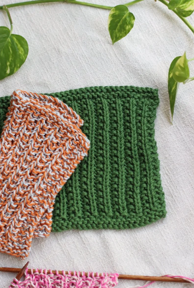 Knitted Washcloth Organic Cotton Bundle | Pinks