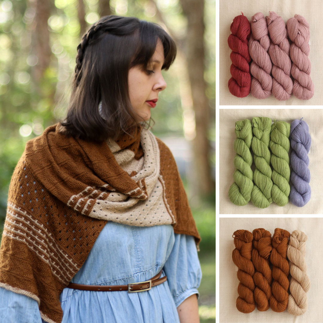 Ginger Kiss Wrap Knitting Kit