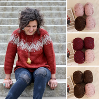 Phoenix Sweater by Libby Jonson | Pink Kit