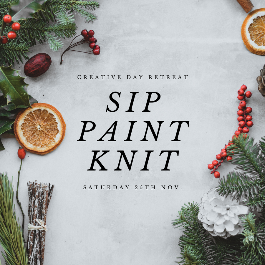 Sip Paint Knit | Creative Day Retreat