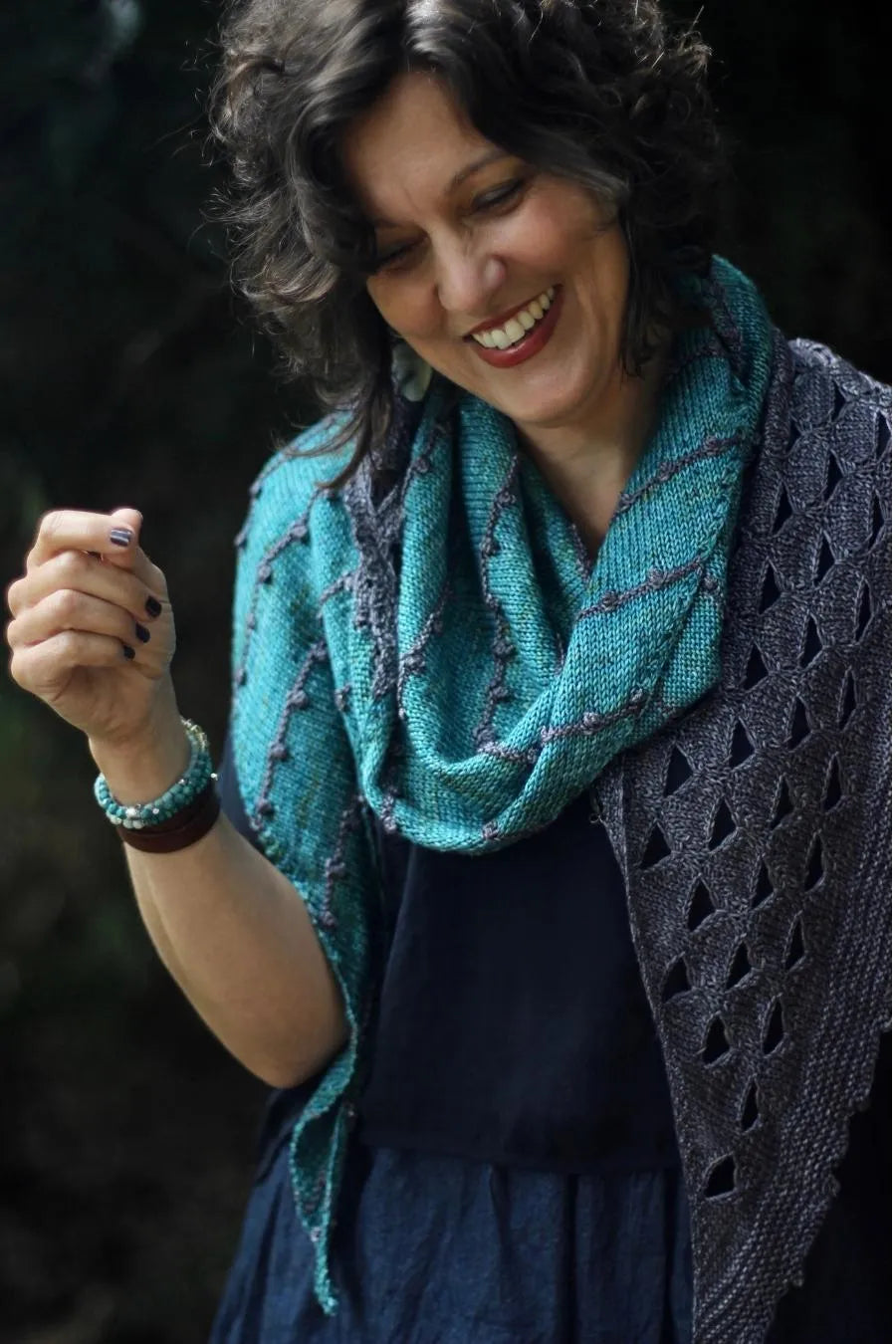 Thunder Cloud Kisses Shawl | Printed Pattern