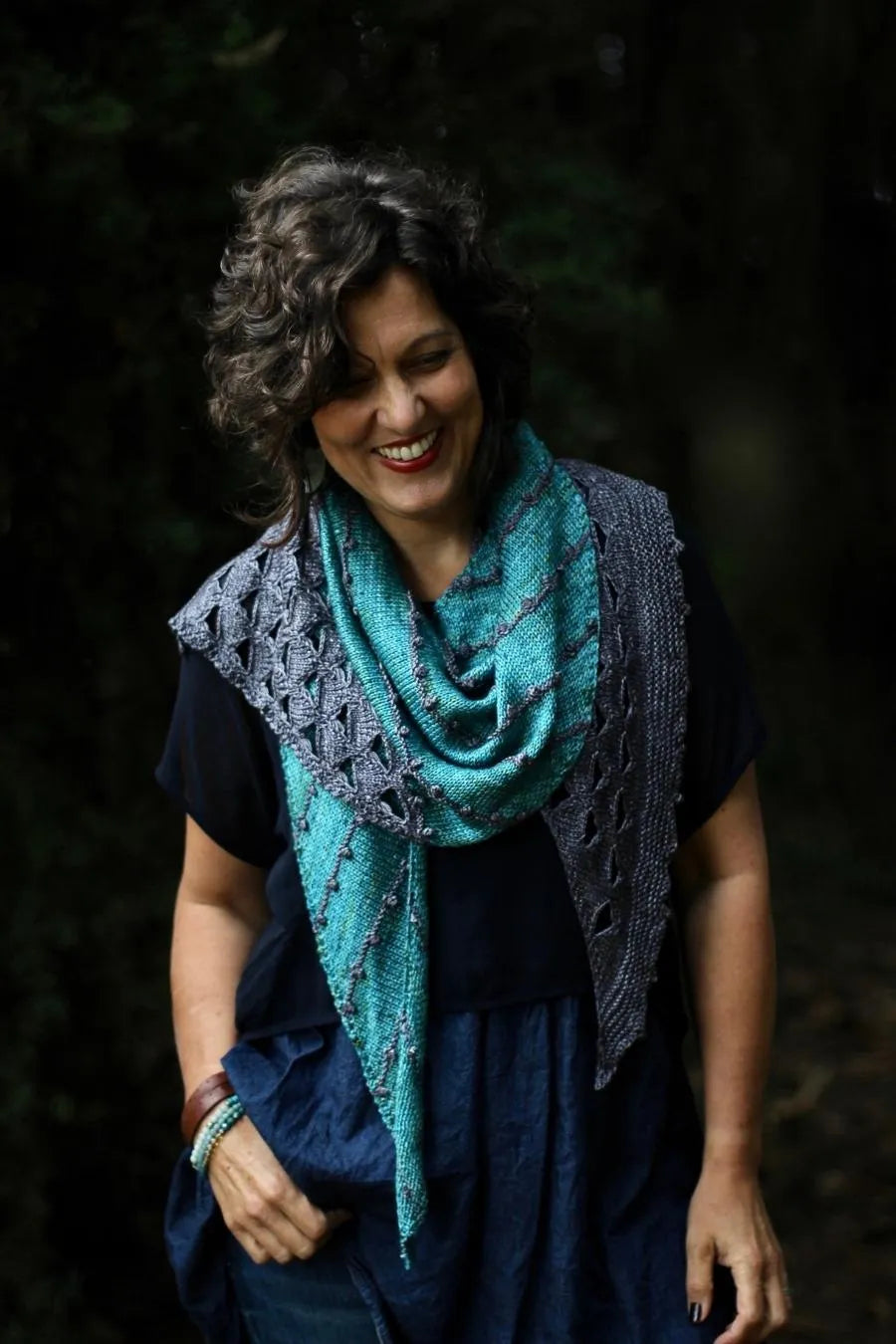 Thunder Cloud Kisses Shawl | Printed Pattern