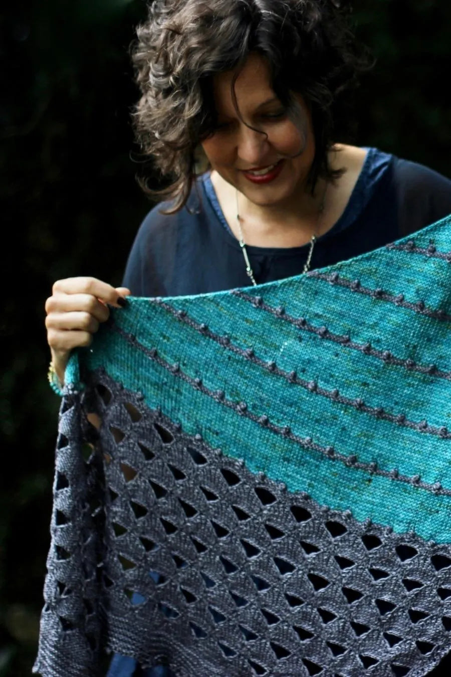 Thunder Cloud Kisses Shawl | Printed Pattern