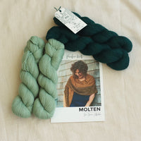 Molten Shawl by Libby Jonson | Baby Alpaca & Silk Knitting Kit