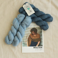 Molten Shawl by Libby Jonson | Baby Alpaca & Silk Knitting Kit