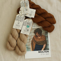 Molten Shawl by Libby Jonson | Baby Alpaca & Silk Knitting Kit
