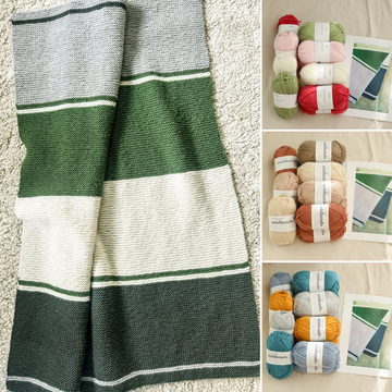 Walter Baby Blanket Knitting Kit | Beginner Friendly