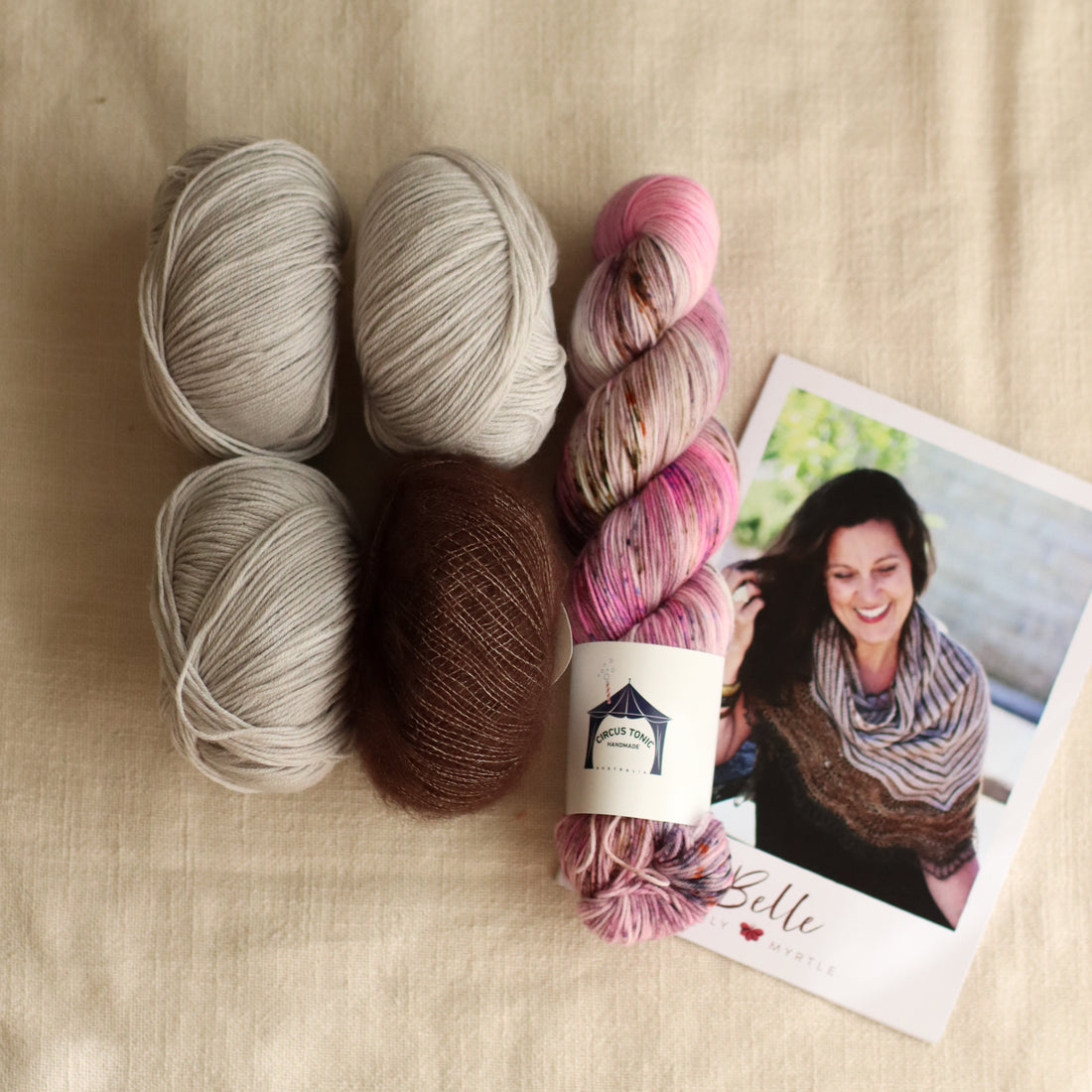 Belle Shawl by Libby Jonson | Luxe Knitting Kit