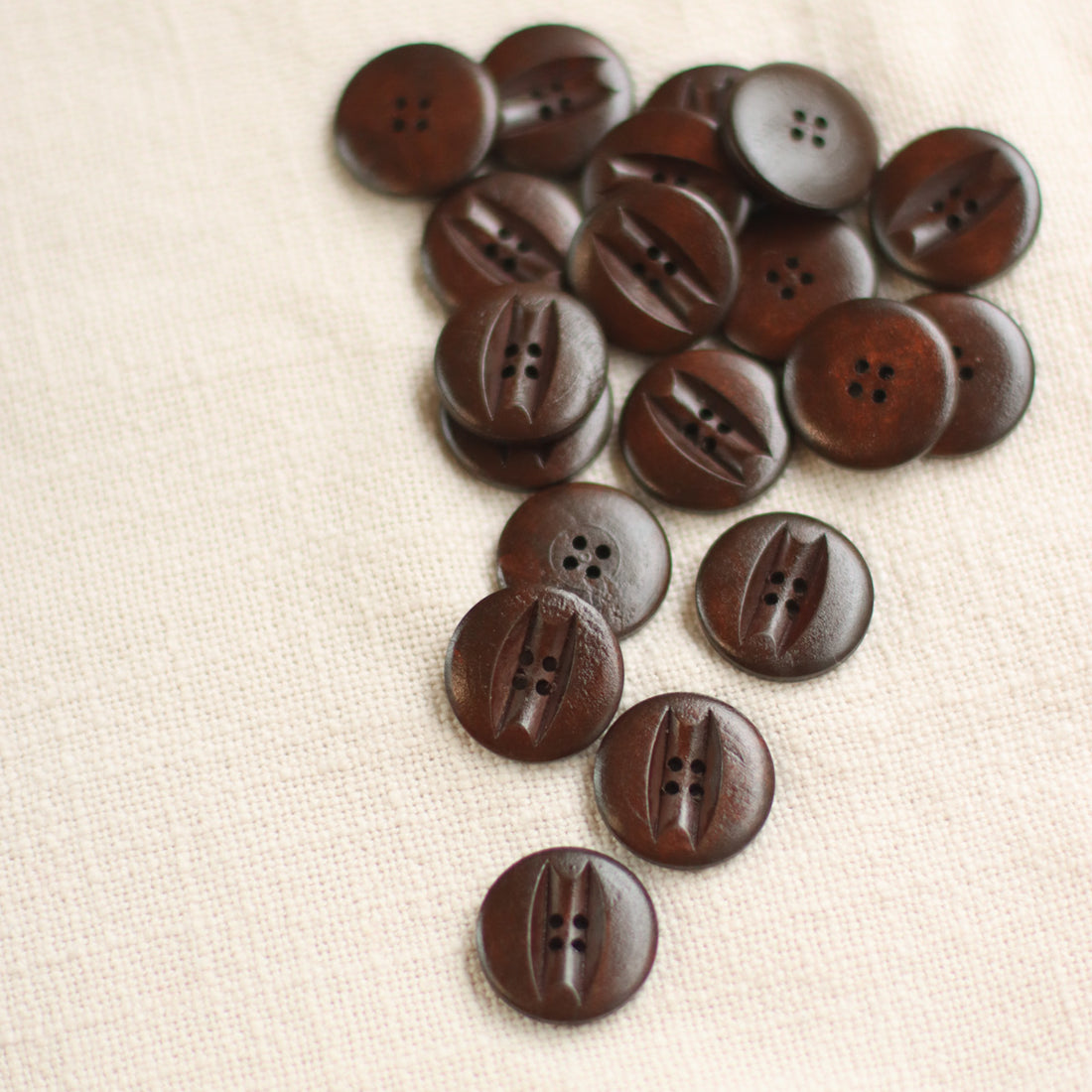 Carved Wooden Buttons | Medium 2cm