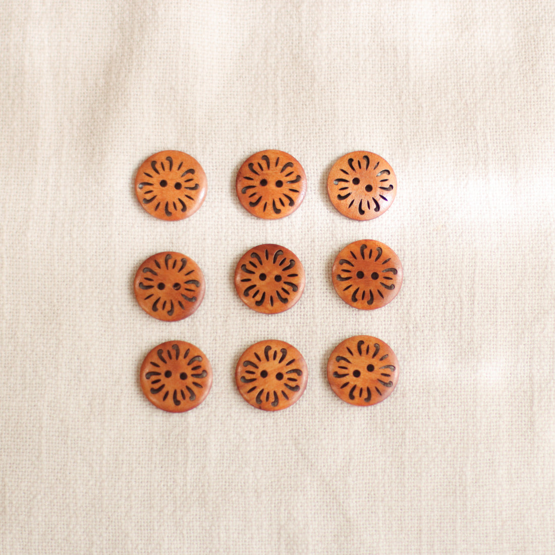 Carved Wooden Buttons