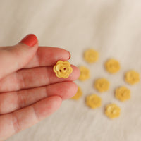 Flower Wooden Buttons | Small 15mm
