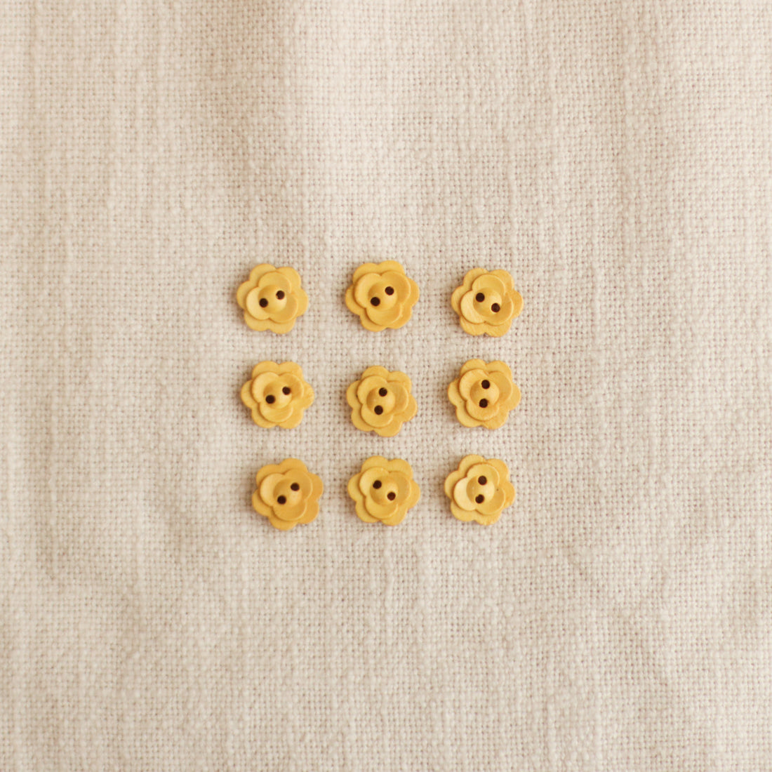 Flower Wooden Buttons | Small 15mm