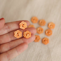Flower Wooden Buttons | Small 15mm